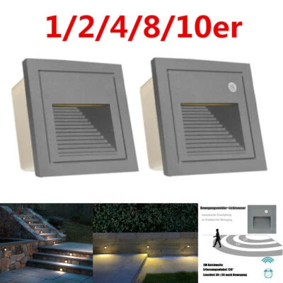 LED Treppenbeleuchtung Treppenlicht Treppenleuchte Stufenlicht Bewegungsmelder - Bild 1 von 4