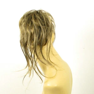 postiche chouchou chignon cheveux brun méché doré ref: 22 en 1bt24b - Picture 1 of 4