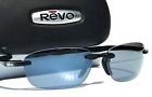REVO DESCEND FOLD Shiny Black POLARIZED Grey Lens Sunglass 1140 01 GY