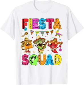 Fiesta Squad Cinco De Mayo Let's Fiesta Mexican Men Women T-Shirt - Picture 1 of 5
