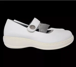 Spring Step Professional shoes Size 6 Six White Wisteria W Leather Clogs New - Picture 1 of 5