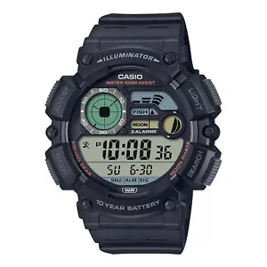 Orologio Uomo CASIO WS-1500H-1AVEF Silicone Nero Chrono Timer Fasi Lunari Alarm - Foto 1 di 1
