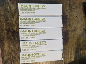 5x Malin and Goetz Vitamin B5 Body Moisturiser 10ml Each Total of 50ml - Picture 1 of 2