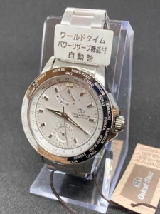 ORIENT Star Men's Watch World Time Automatic Power Reserve White Silver WZ0021FA - Picture 1 of 5