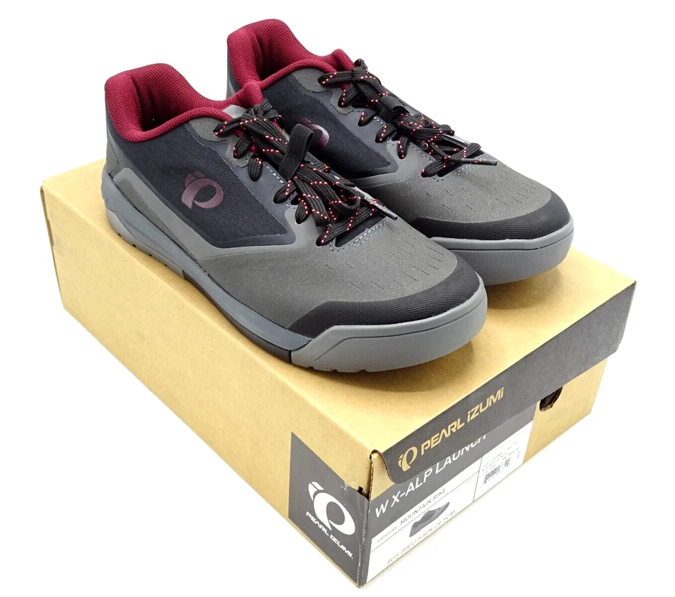 Pearl Izumi X-Alp Launch Womens Flat MTB Shoe - Blk/Smk Pearl - Size 39 - S2-47 - Image 1 of 4