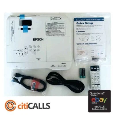 Epson V11HA03020 PowerLite 118 HA03A Ceiling Projector 4:3 1024x768 HDI- USB - Image 1 of 4
