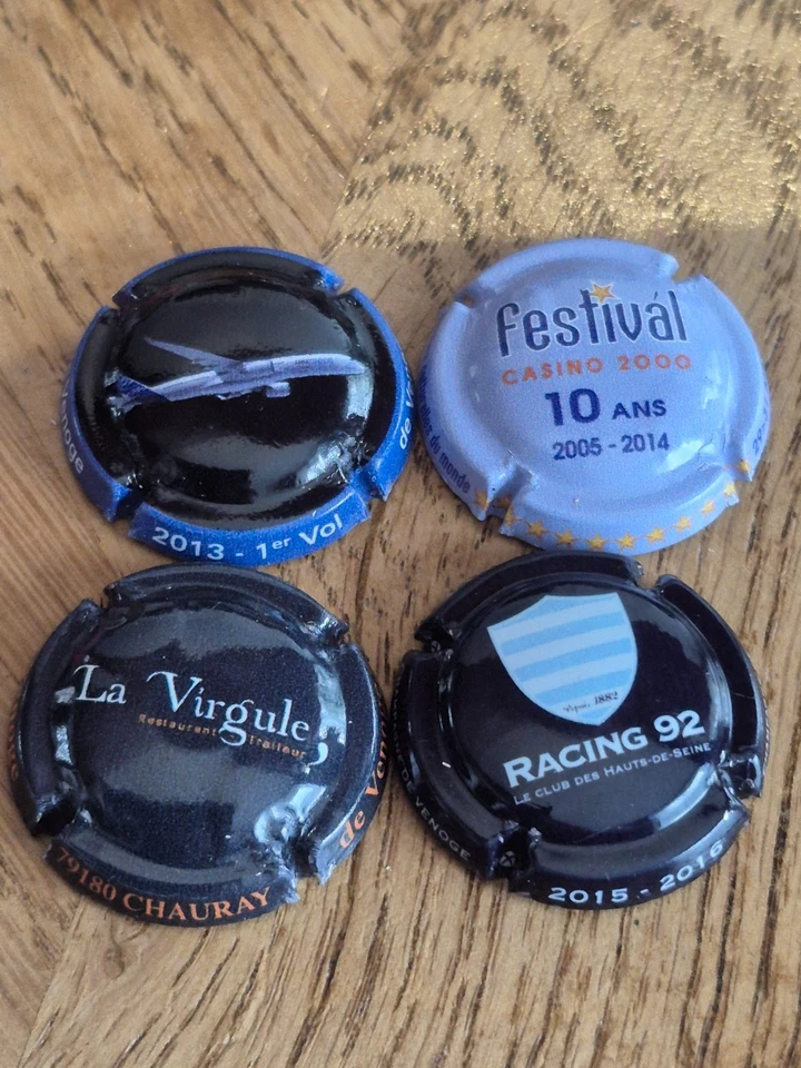 capsule de champagne de venoge lot de 4 differentes rare - Photo 1/1