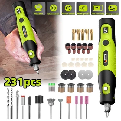 KEPEAK USB Rechargable Engraving Pen with Bits Mini Electric DIY Engraver Cordless Tool