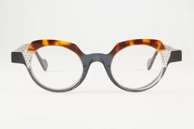 Authentic Anne et Valentin KOMPO 1556 42MM Tortoise Gray Black Glasses France - Image 1 of 4