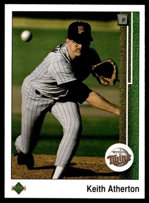 1989 Upper Deck Keith Atherton Minnesota Twins #599 - Image 1 of 2