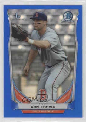 2014 Bowman Draft Chrome Blue Refractor /399 Sam Travis #CDP61 - Image 1 of 2