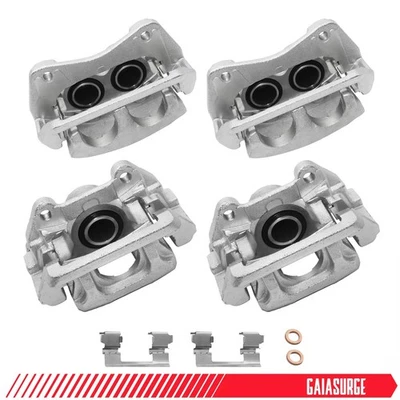 Front Rear Brake Calipers w/ Brackets for 2009 - 2012 2013 2014 2015 Honda Pilot - Image 1 of 4