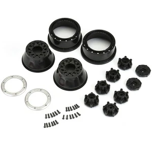 Pro-Line 2811-03 1/10 Raid Bead-Loc Fr/Rr 2.2"/3.0" 12 & 14mm SC Wheels (2) Blk - Picture 1 of 5