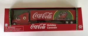 2008 Coca-Cola Holiday Caravan 1:64 Semi Tractor Truck Die Cast Metal Santa - Picture 1 of 16