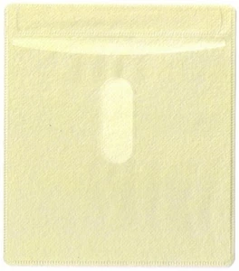 400 CD Double-sided Plastic Sleeve Yellow - Picture 1 of 1