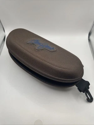 Maui Jim 太阳镜眼镜半硬壳表壳棕色尼龙拉链夹子 — 第 1/4 张图片