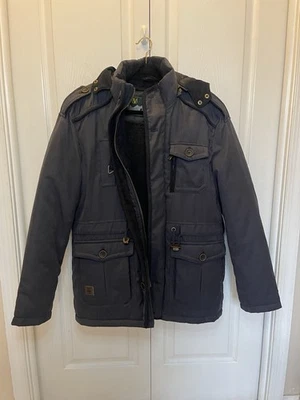 Men’s Heavy Weight Winter Coat/Parka  - M/L - Removable Hood & Lining - Image 1 of 4