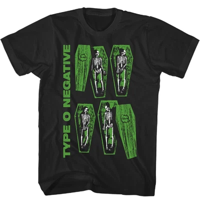 Camiseta Type O Negative Coffin para hombre | Camiseta clásica de banda de rock & roll - Negra azul marino Foto 1 de 2
