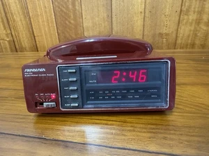 Vintage SOUNDDESIGN AM/FM ELECTRONIC Radio Radio Phone Alarm Retro Look 1980s - Picture 1 of 22