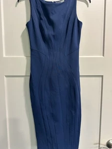 Zac Posen NWT Size 2 Fitted Dress Nordstrom Beautiful Blue Designer - Picture 1 of 16
