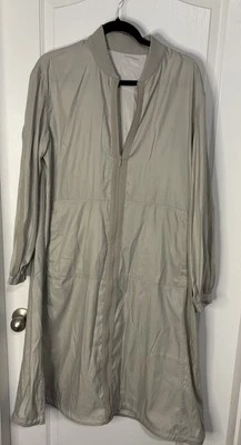 Jaqueta Lululemon Feminina 6 Cortina Reversível Cinza Longa Yoga Ativa - Imagem 1 de 4