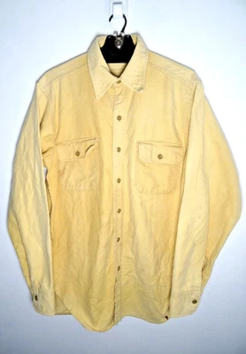 Vintage Woolrich Flannel Button Up Shirt XL Mens 70s Beige Brown Made in USA - Image 1 of 3