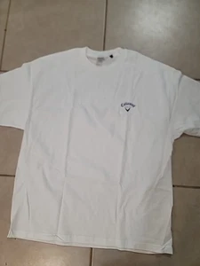 Vintage Callaway Golf White T Shirt Size Xl Rare! Mint Condition Never Worn - Picture 1 of 4