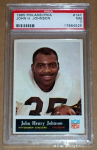 John H. Johnson 1965 #147 Philadelphia PSA 7 Pittsburgh Steelers - Imagen 1 de 3