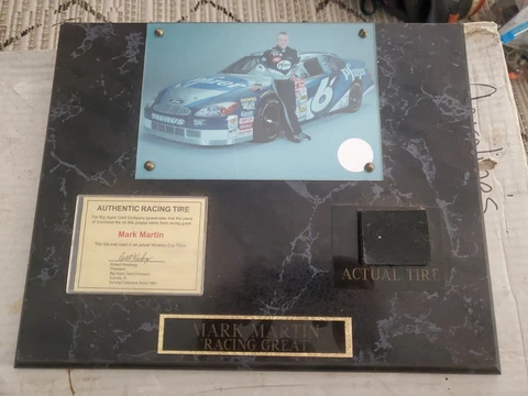 Racing Reflections Nascar Winston Cup Mark Martin #6 Racing Tire Plaque Cover