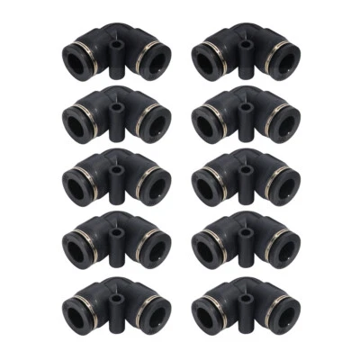 Quick Release Pneumatic Connectors Fittings Fits 3/8" OD Nylon Air Line 10Pcs - Image 1 of 4