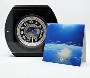 AUSTRALIA $10 2001 10oz Fine Silver Proof 'Kookaburra - Evolution of Calendar' - Picture 1 of 5