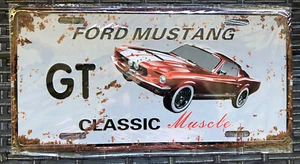 Ford Mustang GT Licence Plate 31cm Collectors/Man Cave - Picture 1 of 1