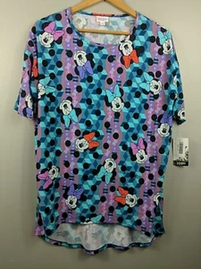 NWT: LulaRoe Disney Irma Purple Multi Colored Minnie Mouse, Size XS - Picture 1 of 13