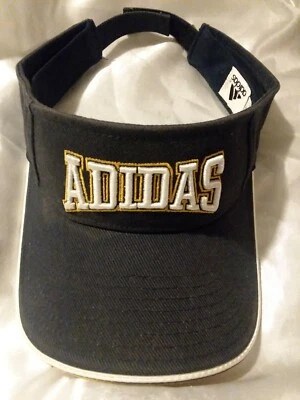 Adidas Visera de Golf Sombrero para el Sol Gorra de Tenis Azul Marino Blanco Amarillo Logo Ajustable Foto 1 de 4