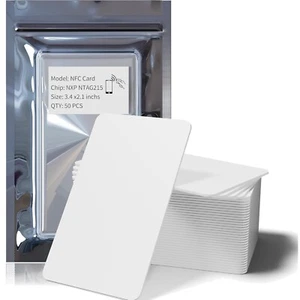 NFC Karten, NTAG215 Tags, Programmierbare NFC Karten, 50 Stück - Bild 1 von 12