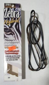 Zebra Hybrid Bowstring 58" TAN/BLK Standard - Picture 1 of 2