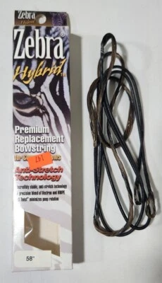 Zebra Hybrid Bowstring 58" TAN/BLK Standard - Image 1 of 2