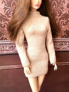 BQ-COZY – Knit Turtleneck Dress for 12" 1/6 Scale Fashion Dolls - Picture 1 of 6