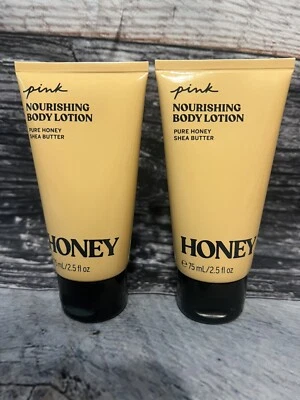 Set Of 2 Victoria's Secret Pink Honey Nourishing Body Lotion Travel Size 2.5 oz - Image 1 of 3