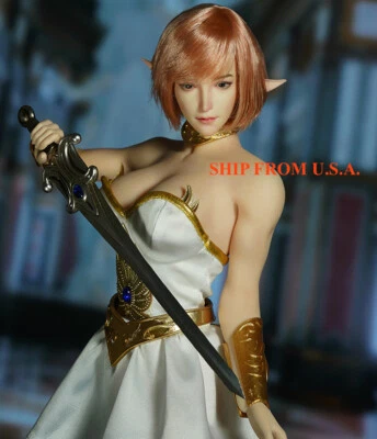 1/6 женская голова эльфа скульптура для 12-дюймовой женской фигурки PHICEN HOTTOYS SDH021C ❶USA❶ - Изображение 1 из 4