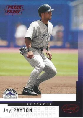 2004 Leaf Press Proof Red Jay Payton 128 Rockies - Image 1 of 2