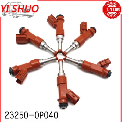 Inyector de combustible 23250-0P040 para Toyota Camry RAV4 2007-2010 Lexus ES350 3,5 L 6 piezas Foto 1 de 4