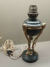 Lampe à pétrole athénienne, tripode, XIXe,en bronze 
