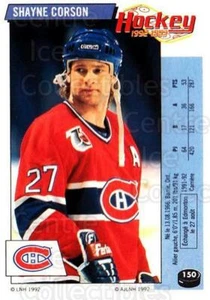 1992-93 Panini Stickers French #150 Shayne Corson - Picture 1 of 1
