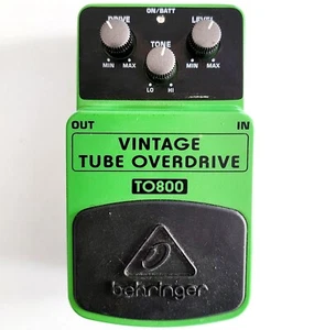 Behringer TO800 Vintage Tube Overdrive Guitar Pedal FX Effects Tested ELEC - Picture 1 of 2
