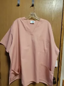 NWT. Unisex Mauve Scrub Top By Adar Uniforms. Sz XXXL - Picture 1 of 13