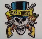 Guns N' Roses ~ PATCH ~ squelette oblique ~ brodé ~ 3 3/8" x 3 1/4"~ fer ou couture