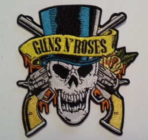 Guns N' Roses~PATCH~Slash Skeleton~Embroidered~3 3/8" x 3 1/4"~Iron or Sew On - Picture 1 of 1