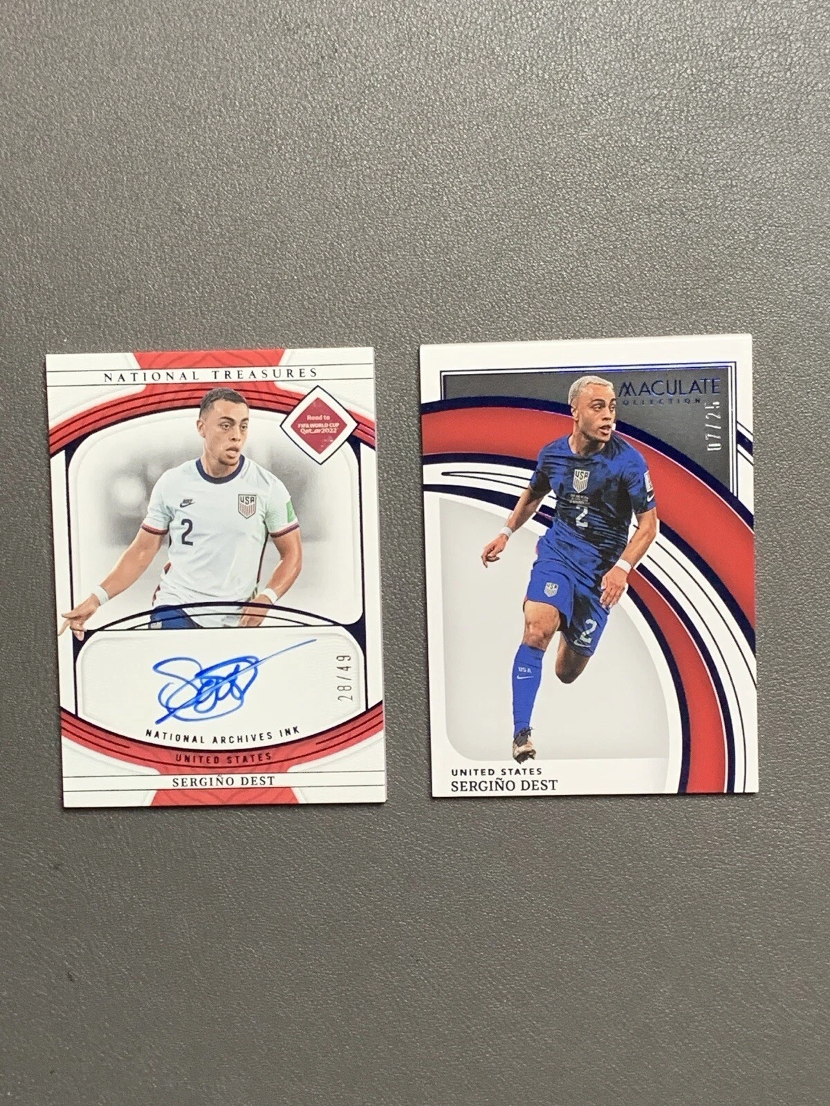 2022 National Treasures Immaculate SERGINO DEST ARCHIVES INK Purple Auto /25 /49