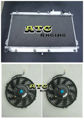 Radiador + ventilador para Mazda MX-5 Miata MX5 1990-1997 1991 1992 1993 94 95 96 MT Foto 1 de 4